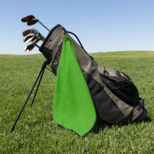 Toalla De Golf Superficie texturizada verde brillante con patrón