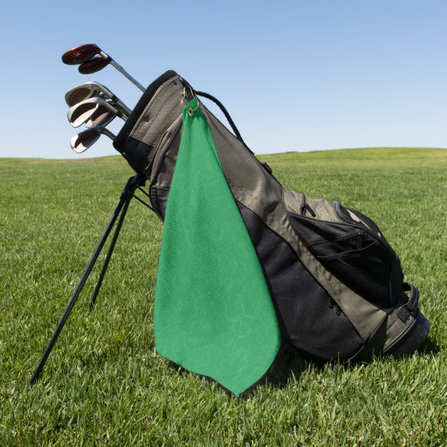 Toalla De Golf Superficie verde texturizada con patrón de remolin (Verde)