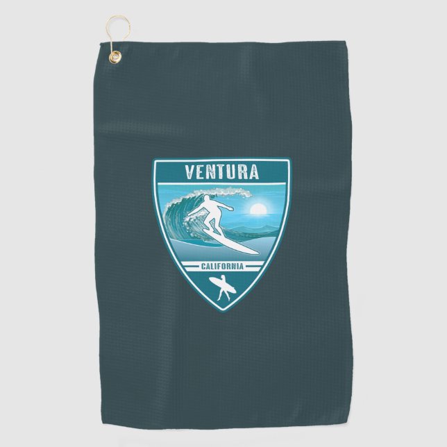 Toalla De Golf Surf Ventura California (Anverso)