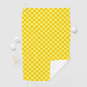 Toalla De Golf Tablero amarillo combinado de ShirleyTaylor