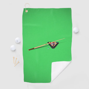 Toalla De Golf Taco de billar y bolas para mesa de billar
