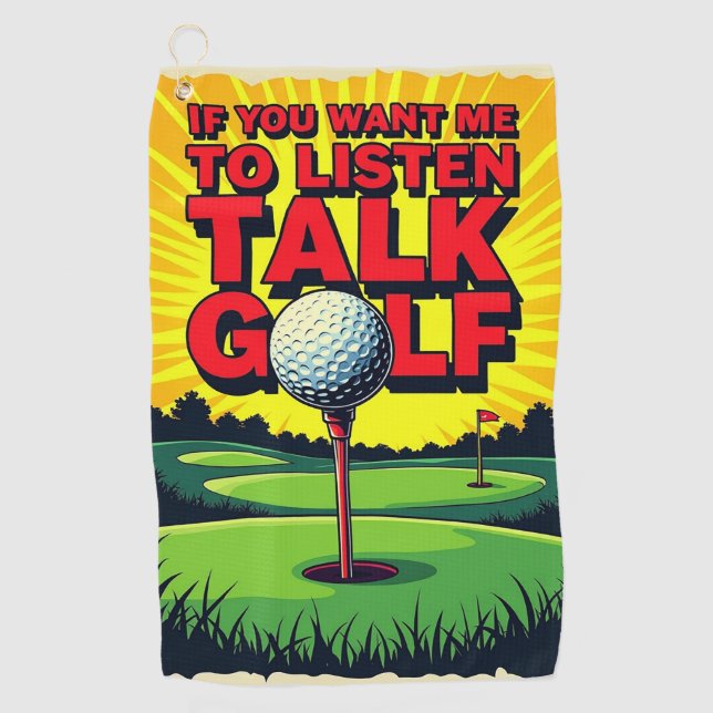 Toalla De Golf Talk Golf (Anverso)