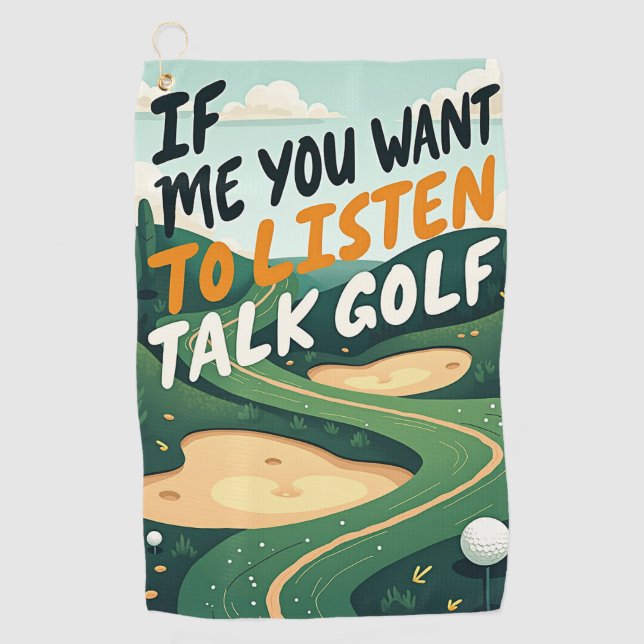 Toalla De Golf Talk Golf (Anverso)