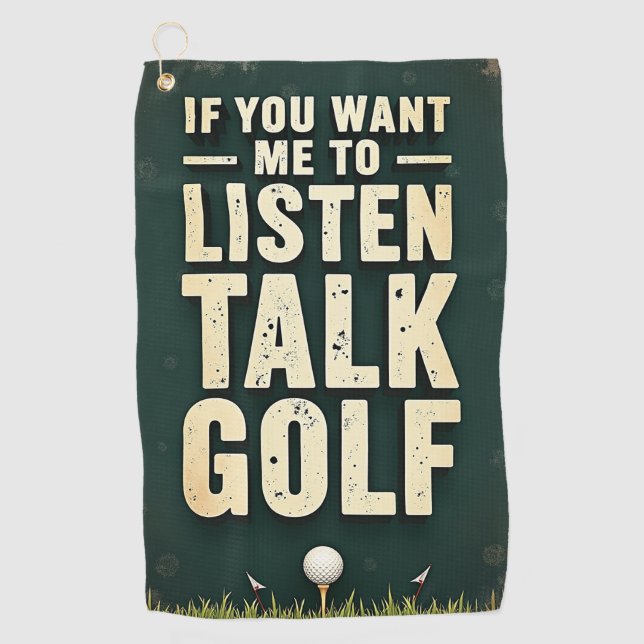 Toalla De Golf Talk Golf Towell (Anverso)