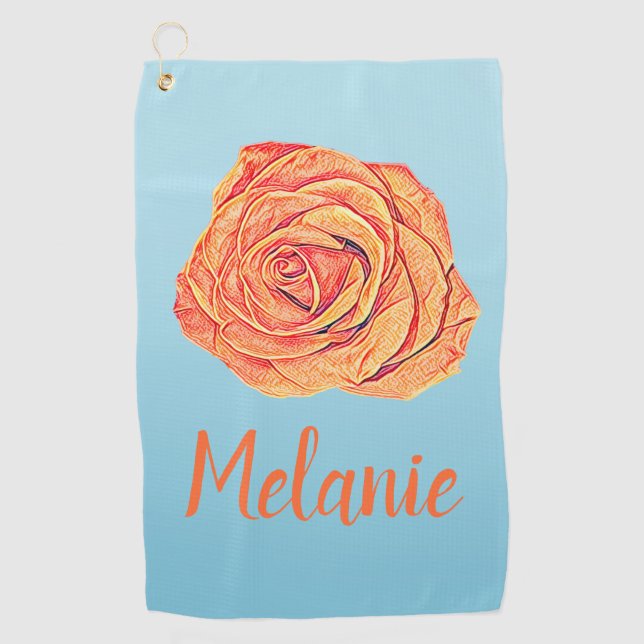 Toalla De Golf Tangerina tropical (Anverso)