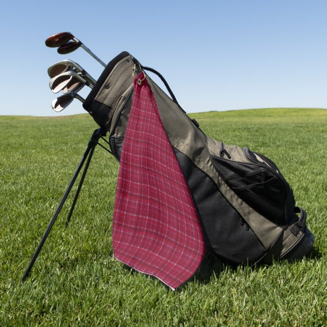 Toalla De Golf Tartan Cuadros Rojos (Verde)
