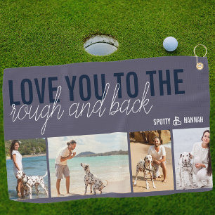 Toalla De Golf Te amo hasta el Rough y de vuelta 4 Foto Pizarra A