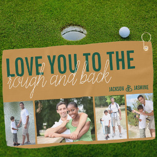 Toalla De Golf Te amo hasta el Rough y de vuelta 4 Foto Verde Dor