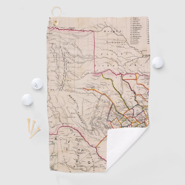 Toalla De Golf Tejas y Oklahoma (In situ)