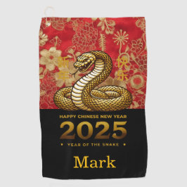 Toalla De Golf Tema del Año Nuevo Chino