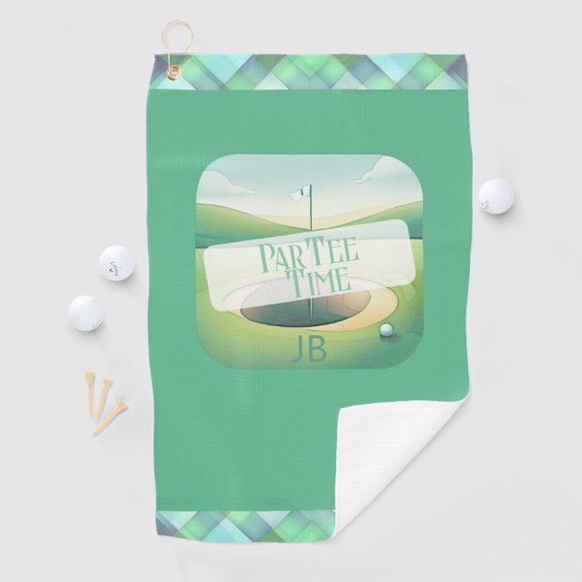Toalla De Golf Tema del golf Par Tee Personalizado (In situ)