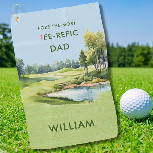 Toalla De Golf Tema especial de golf del Día del Padre