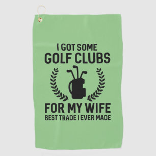 Toalla De Golf Tengo Algunos Clubes Para Mi Esposa