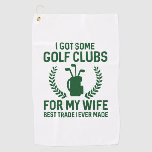 Toalla De Golf Tengo Algunos Clubes Para Mi Esposa