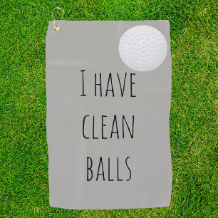 Toalla De Golf Tengo Bolas Limpias Regalo Humor Divertido