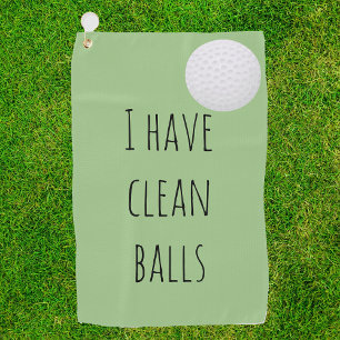Toalla De Golf Tengo Bolas Limpias Regalo Humor Gracioso