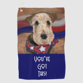 TOALLA DE GOLF TERRIER AIREDALE       