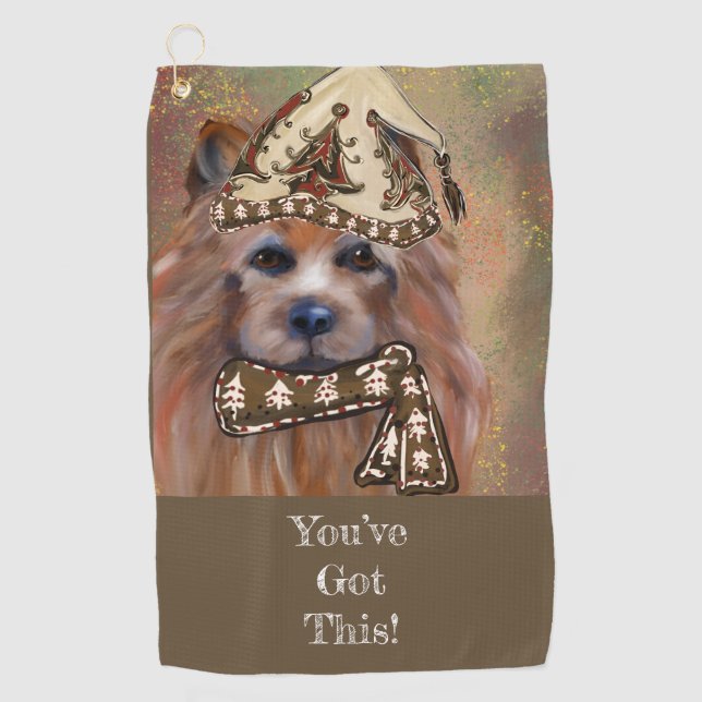 TOALLA DE GOLF TERRIER AUSTRALIANO (Anverso)