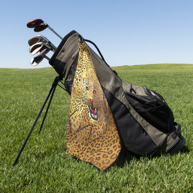 Toalla De Golf Territorio leopardo 1 (Verde)