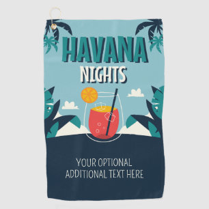 Toalla De Golf Texto personalizado "Las noches de La Habana"