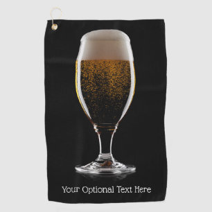 Toalla De Golf Texto personalizado Vidrio de cerveza