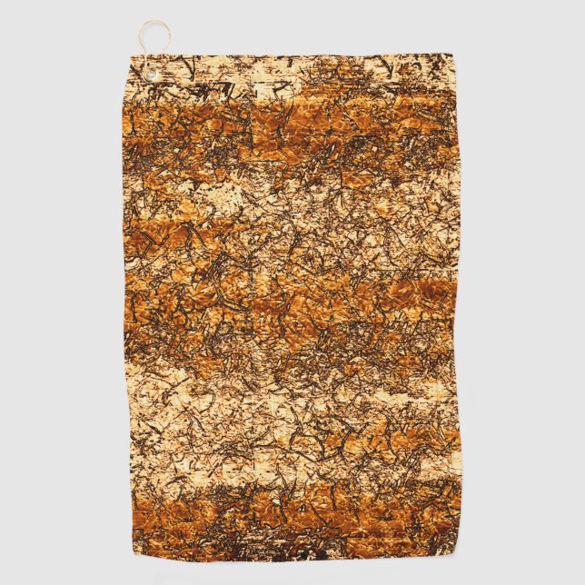 Toalla De Golf Textura de barniz en madera áspera (Anverso)