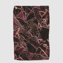 Toalla De Golf Textura de estilo de roca marrón tallada