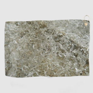 Toalla De Golf Textura De La Naturaleza Del Resumen De Hielo Glac