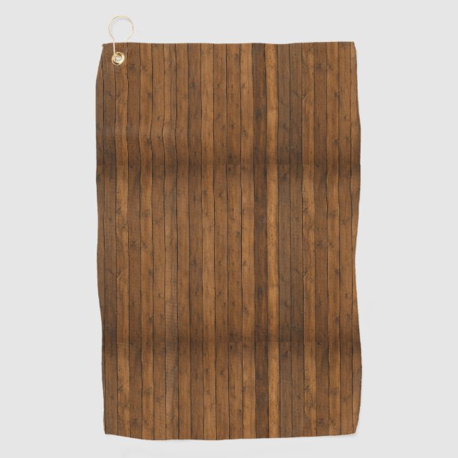 Toalla De Golf Textura de madera (Anverso)