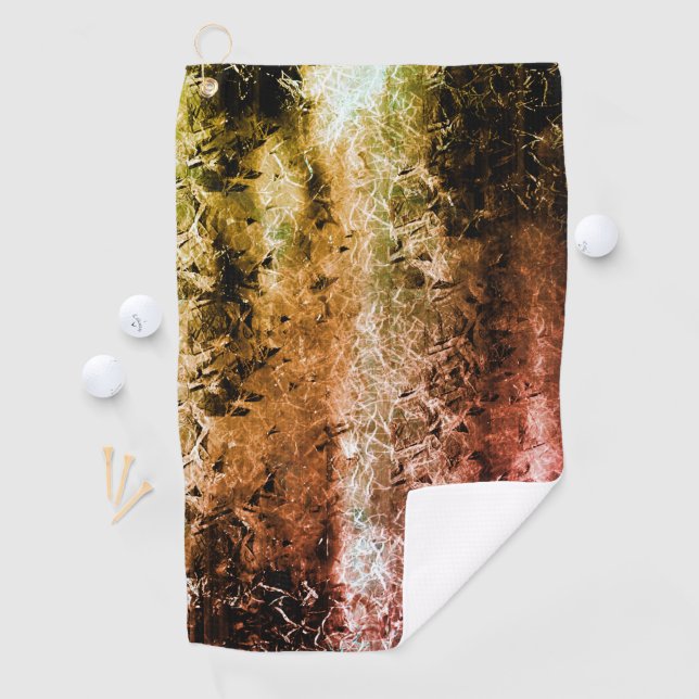 Toalla De Golf Textura fibrosa envejecida y suciedad o quemado (In situ)