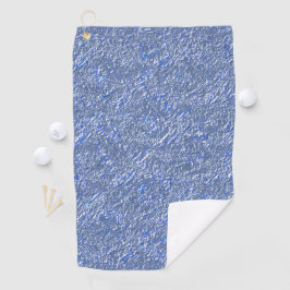 Toalla De Golf Textura rústica azul con efecto plateado