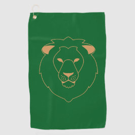 Toalla De Golf The Lion's Gaze: Golden Contour