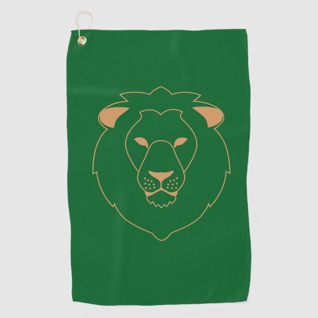 Toalla De Golf The Lion's Gaze: Golden Contour (Anverso)