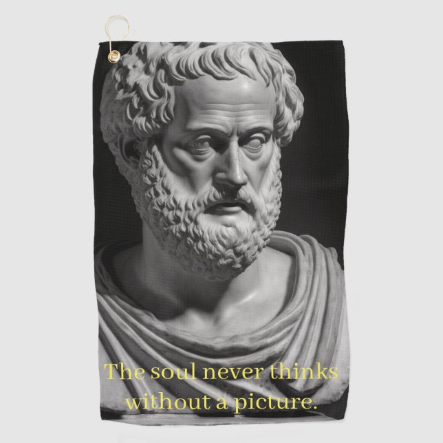 Toalla De Golf The Soul never thinks without a picture (Anverso)