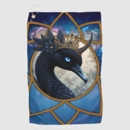 Toalla De Golf The Swan Who Guards the Moon.  