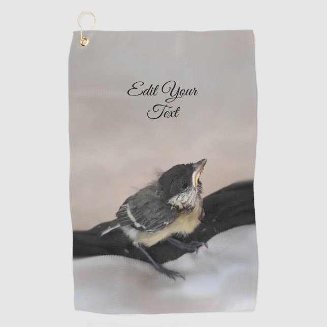 Toalla De Golf Tidi my Bird the Parus Major (Anverso)