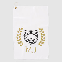Toalla De Golf Tiger and Laurels Logo Golf Towel