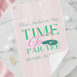 Toalla De Golf Time to Par-Tee Golf Bachelorette