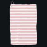 Toalla De Golf Tiras de color rosado para bebé Pastel de verano p<br><div class="desc">Clásico estampado de rayas de color rosa de la luz de los bebés pastel,  diseño de moda de los rayos solares de la playa de verano. Decoración y accesorios a rayas color rosa bebé.</div>