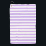 Toalla De Golf Tiras de lavanda<br><div class="desc">Tiras negras y blancas</div>