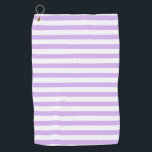 Toalla De Golf Tiras de lavanda<br><div class="desc">Tiras negras y blancas</div>