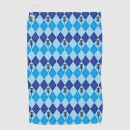 Toalla De Golf Toalla azul del golf del argyle