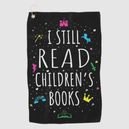 Toalla De Golf Todavía leo libros para niños