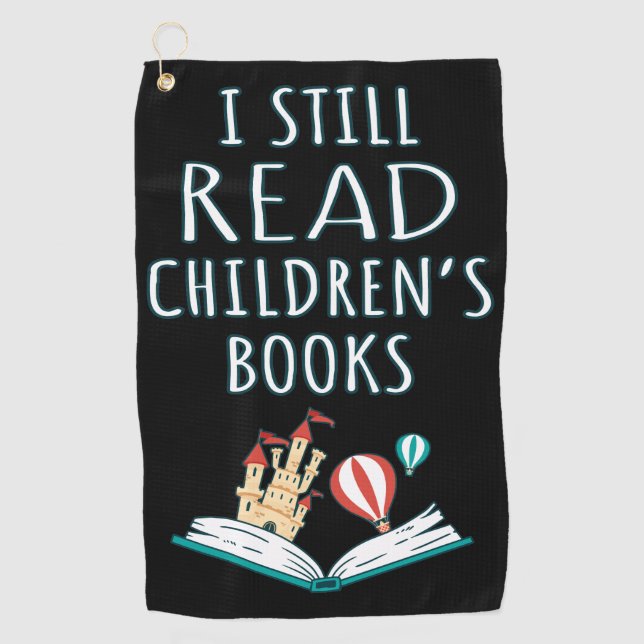 Toalla De Golf Todavía leo libros para niños II (Anverso)