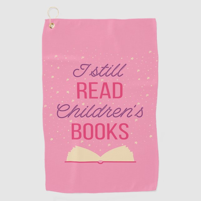 Toalla De Golf Todavía leo libros para niños III (Anverso)