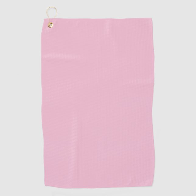 Toalla De Golf Tono pastel sólido de rosa cereza (Anverso)