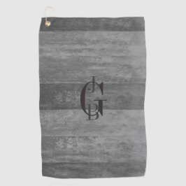 Toalla De Golf Tonos de rayas de Ombre gris