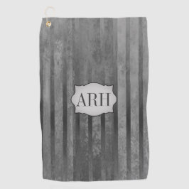 Toalla De Golf Tonos de rayas de Ombre gris
