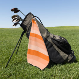 Toalla De Golf Tonos de rayas Naranjas