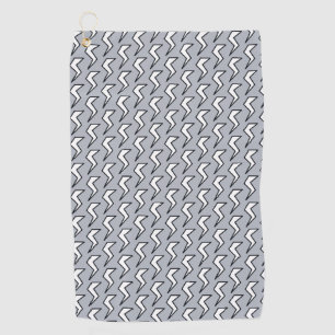 Toalla De Golf Tornillo relámpago Dusty Blue Retro